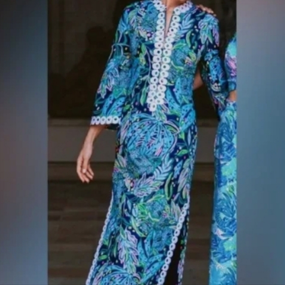 Lilly Pulitzer Caften Maxi Dress - Picture 1 of 8